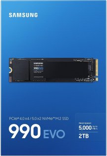 SSD-накопичувач Samsung 990 Evo 2280 PCIe 4.0 x4/PCIe 5.0 x2 NVMe 2.0 2TB (MZ-V9E2T0BW)