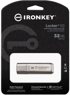 Флешка USB Kingston IronKey Locker Plus 50 32GB (IKLP50/32GB)