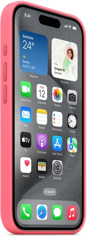 Чохол Apple for iPhone 15 Pro - Silicone Case with MagSafe Pink (MWNJ3)