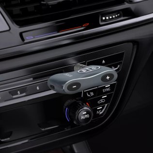 FM-трансмітер Hoco E73 Tour Car AUX BT Receiver Metal Gray
