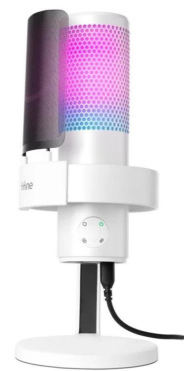 Мікрофон Fifine A9W RGB White