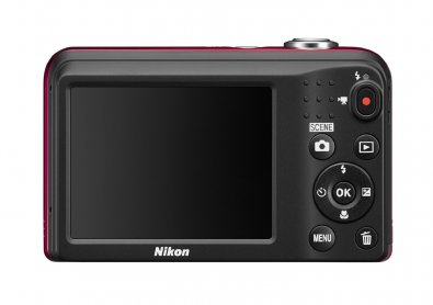 Цифрова фотокамера Nikon Coolpix A10 червона екран