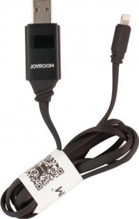 Кабель USB JoyRoom JR-ZS200 AM / Lightning з LED підсвіткою чорний