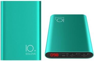 Батарея універсальна Solove A9s Power Bank 10000 mAh зелена