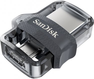 Флешка USB SanDisk Ultra Dual Drive 16 ГБ (SDDD3-016G-G46) чорна