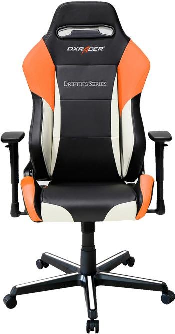 Крісло для геймерів DXRACER DRIFTING OH/DM61/NWO чорне біло-оранжевим вставками