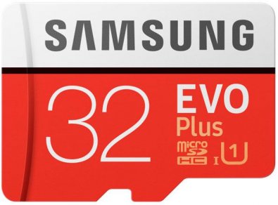 Карта пам'яті Samsung Evo Plus Micro SDHC 32GB (MB-MC32GA/RU)