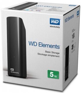 Зовнішній жорсткий диск Western Digital Elements Desktop 5 TB WDBWLG0050HBK-EESN Black