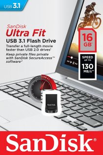Флешка USB SanDisk Ultra Fit 16GB SDCZ430-016G-G46