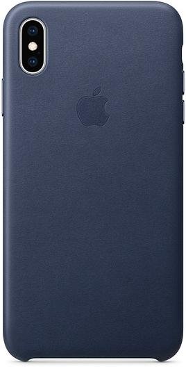 Чохол-накладка Apple для iPhone Xs Max - Leather Case Midnight Blue