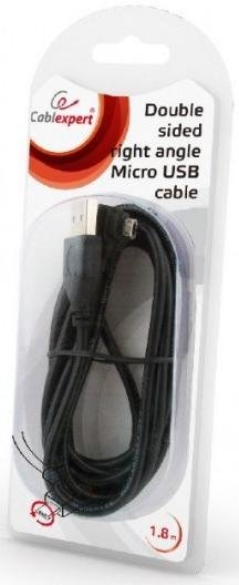 Кабель Cablexpert Premium AM / BM 1.8m Black (CCB-USB2-AMmDM90-6)