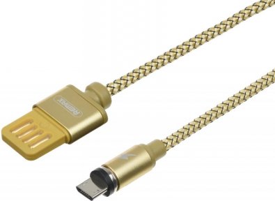 Кабель Remax Gravity Series Magnetic AM/ Micro USB 1m Gold (RC-095M-GOLD)