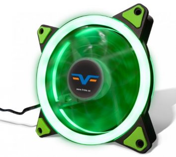 Вентилятор для корпуса Frime Iris LED Fan Double Ring Green (FLF-HB120GDR)
