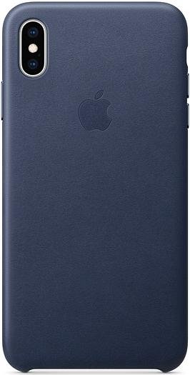 Чохол-накладка Apple для iPhone XS - Leather Case Midnight Blue