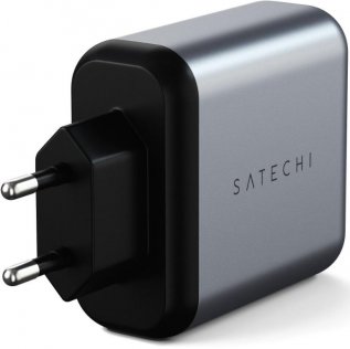 Зарядний пристрій Satechi Dual-Port Wall Charger 30W Space Gray (ST-MCCAM-EU)