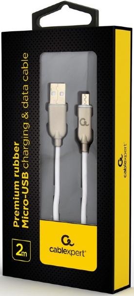 Кабель Cablexpert AM / Micro USB 2m White (CC-USB2R-AMmBM-2M-W)