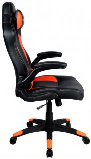 Крісло ігрове Canyon Vigil PU шкіра, Black/Orange