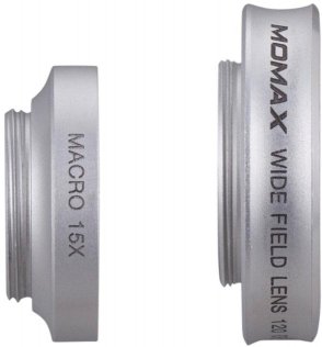 Зовнішня лінза Momax X-Lens 2in1 Superior Lens Set - Silver (CAM2S)
