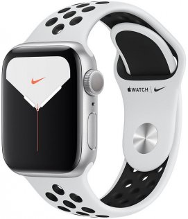 Смарт годинник Apple Watch Nike+ Series 5 GPS, 40mm Silver Aluminium Case with Pure Platinum/Black Nike Sport Band