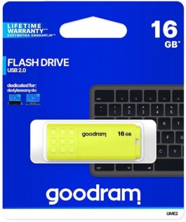  Флешка USB GOODRAM UME2 16GB UME2-0160Y0R11 Yellow