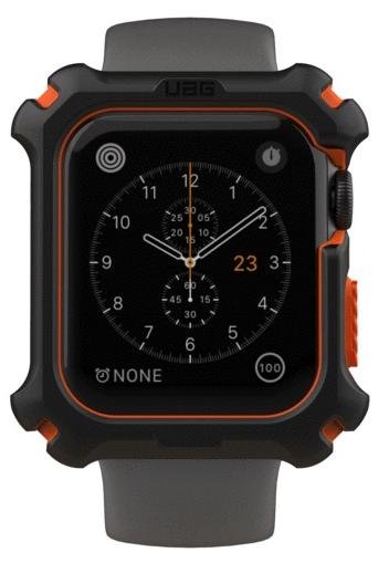 Чохол Urban Armor Gear для Apple Watch 44mm - Black/Orange
