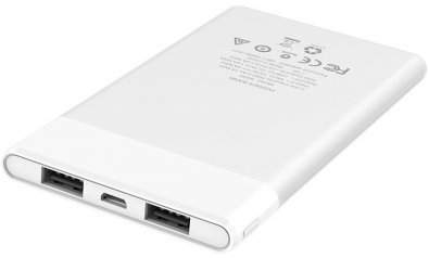 Батарея універсальна Hoco B35D 5000mAh White (B35D 5000 White)