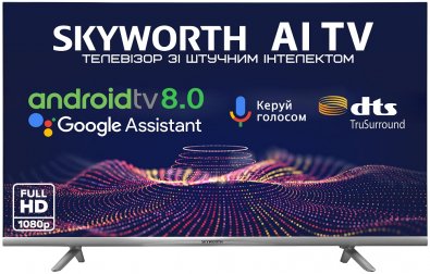 Телевізор LED Skyworth 32Е6 (Android TV, Wi-Fi, 1920x1080)