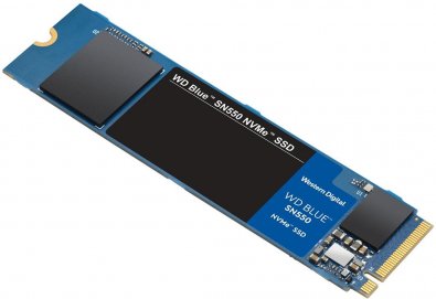 Твердотільний накопичувач WD Blue SN550 2280 PCIe 3.0 NVMe 500GB WDS500G2B0C