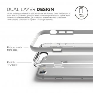 Чохол Elago for Apple iPhone 8/7/SE - Dualistic Case White (ES7DL-WH-RT)
