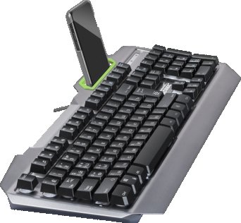 Клавіатура, Defender Stainless Steel GK-150DL USB, Silver ( Gaming )