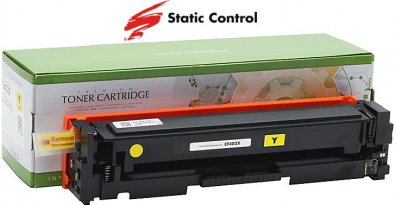 Совместимый картридж Static Control HP CLJ CF402X (201X) Yellow (002-01-SF402X)