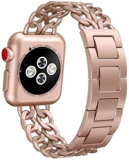 Ремінець HiC for Apple Watch 38/40mm - Stainless Steel Band Rose Gold
