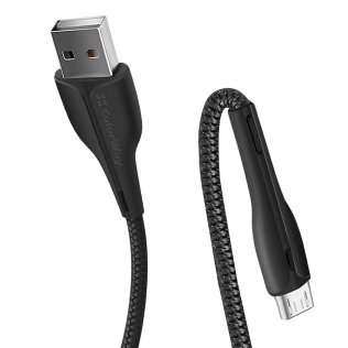 Кабель ColorWay PVC AM / Micro USB 1m Black (CW-CBUM034-BK)
