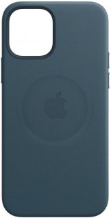 Чохол Apple for iPhone 12/12 Pro - Leather Case with MagSafe Baltic Blue (MHKE3)