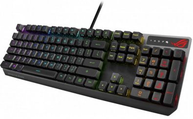 Клавіатура, Asus ROG Strix Scope RX Red USB, Black ( Gaming )