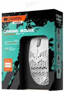Мишка, Canyon Puncher USB, White ( Gaming )