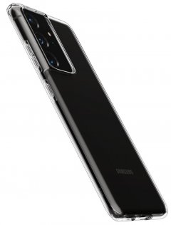 Чохол-накладка Spigen для Samsung Galaxy S21 Ultra - Crystal Flex, Crystal Clear