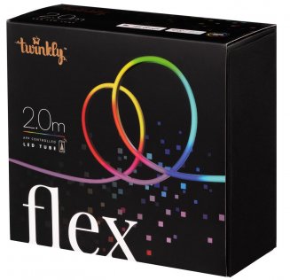 Гірлянда Twinkly Smart LED Flex RGB, гнучкий контур, IP20, довжина 2м, кабель білий