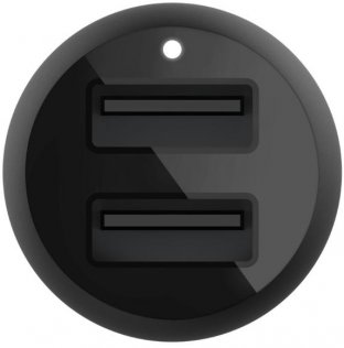 Зарядний пристрій Belkin BoostUP Charger 24W Black with Type-C cable (CCE001BT1MBK)