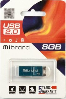  Флешка USB Mibrand Chameleon Light Blue (MI2.0/CH8U6LU)