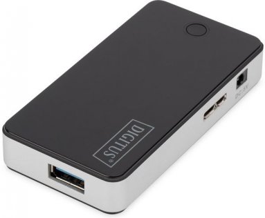 USB-хаб Digitus DA-70231 Black/Silver