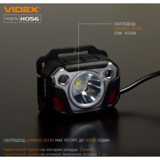Налобний ліхтарик Videx 056 (VLF-H056)