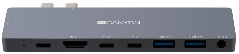 USB-хаб Canyon 8in1 DS-8 Dark Gray (CNS-TDS08DG)