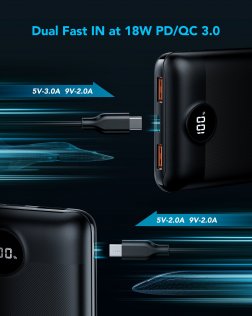 Батарея універсальна Veger S20 mini 20000mAh Black (S20 Black)