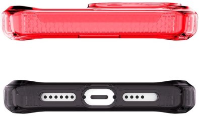 Чохол iTSkins for iPhone 14 Pro SUPREME R PRISM with MagSafe coral and black (AP4X-SUPMA-COBK)