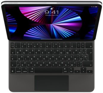 Чохол для планшета Apple Magic Keyboard for iPad Pro 11-inch 3rd gen and iPad Air 5th gen - Ukrainian - Black (MXQT2UA/A)