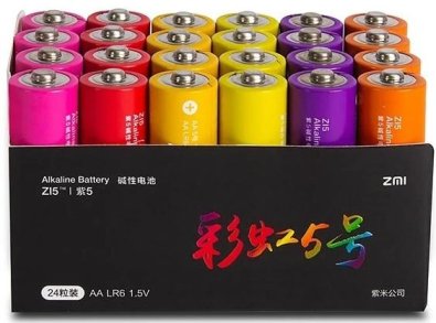 Батарейки Xiaomi ZMI Rainbow Zi5 LR06 (AA) BL/24 (AA524)