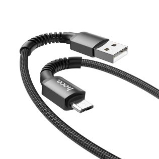 Кабель Hoco X71 AM / Micro USB 1m Black