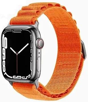 Ремінець WIWU for Apple Watch 49/45/44/42mm - Nylon Watch Band Orange (6936686408400)