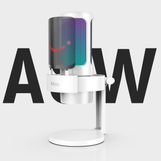 Мікрофон Fifine A8W AMPLIGAME RGB White